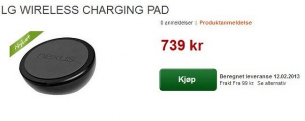 LG Nexus 4: l'accessorio Wireless Charging Orb compare online