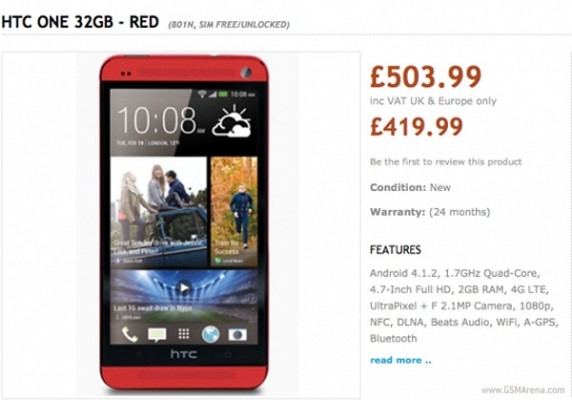 HTC One: possibile l'arrivo delle nuove colorazioni Red e Blue