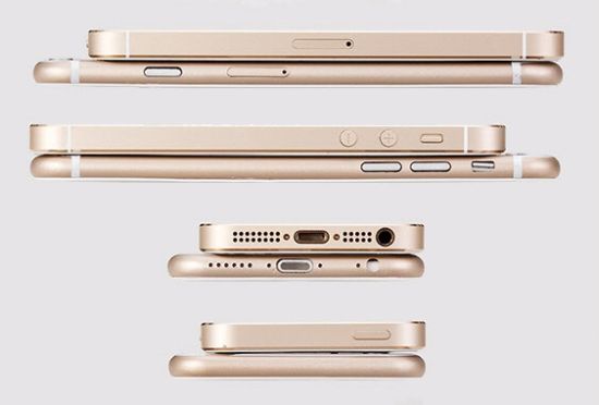 Apple iPhone 6: nuove immagini a confronto con l'iPhone 5S