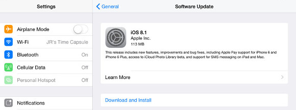 Apple iOS 8.1: tutte le novità dell'aggiornamento