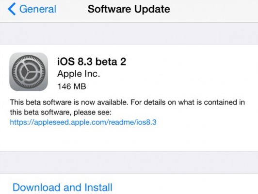 Apple iOS 8.3 Beta 4: novità e download