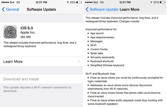 Apple iOS 8.3: tutte le novità dell'aggiornamento