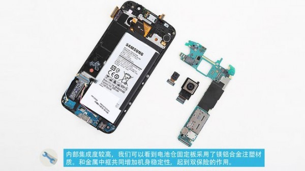 Samsung Galaxy S6 smontato pezzo per pezzo